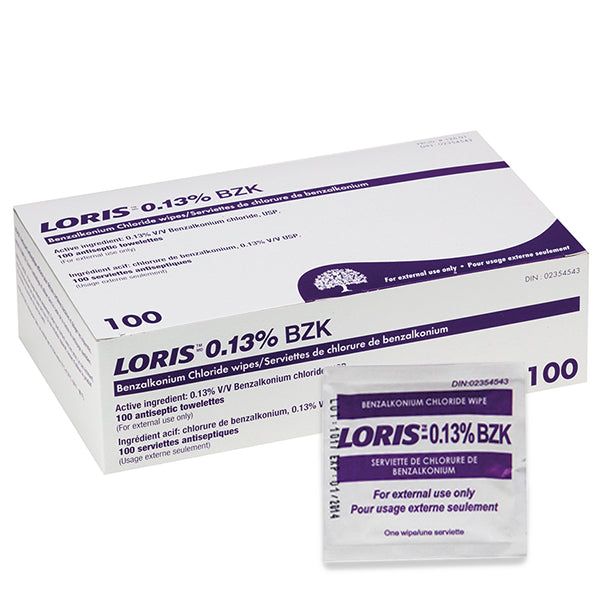 Tampons de chlorure de Benzalkonium Loris