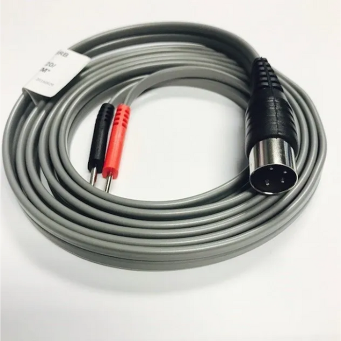 Lead wire 72" 4-pin DIN to 2 pin 0.08" black/red