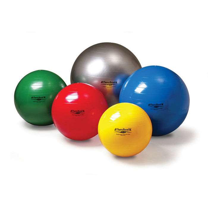 Exercises ball TheraBand with box