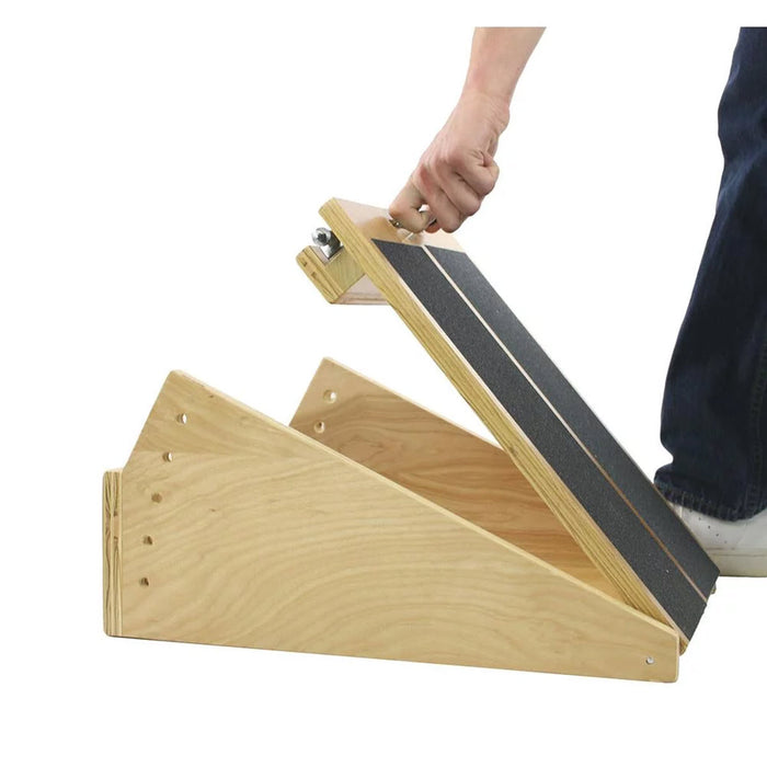 5-Level Wooden Incline Board (5,10,15,20,25 degree elevation) 12.5" x 16" Surface