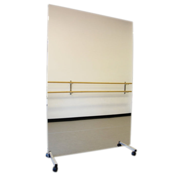 24" x 72" ultra-safe glassless mirror with wheels