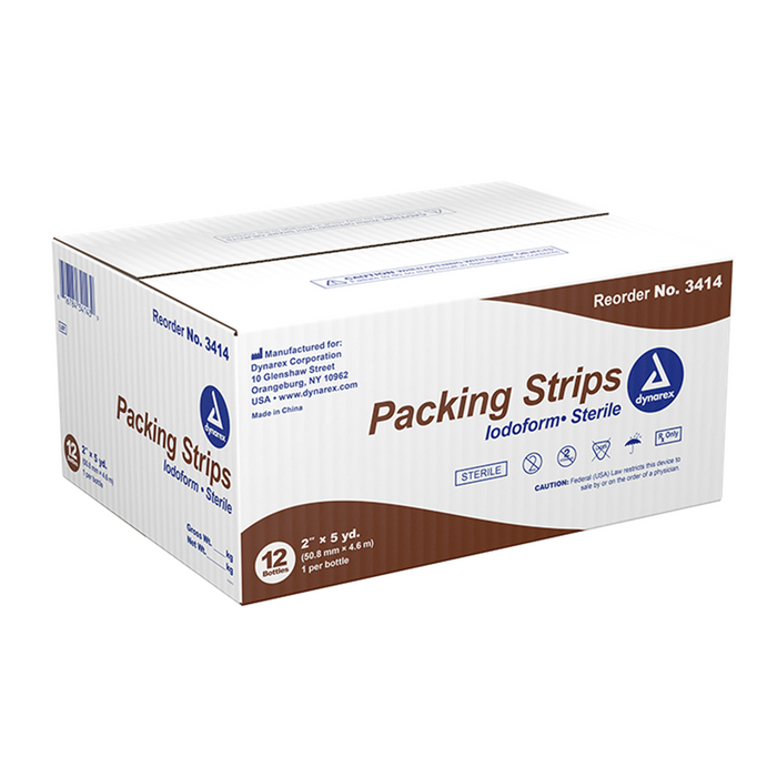 Iodoform packing strips  2" x 5Y ST, 12 un