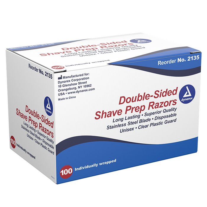 Double sided shave prep razors, 5 x 100 un