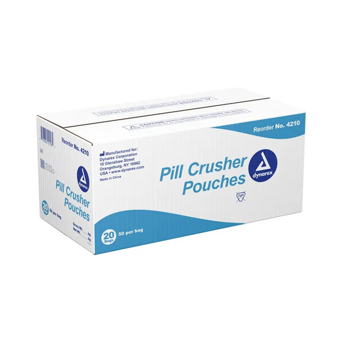 Pill crusher clear pouch, 20 x 50 un