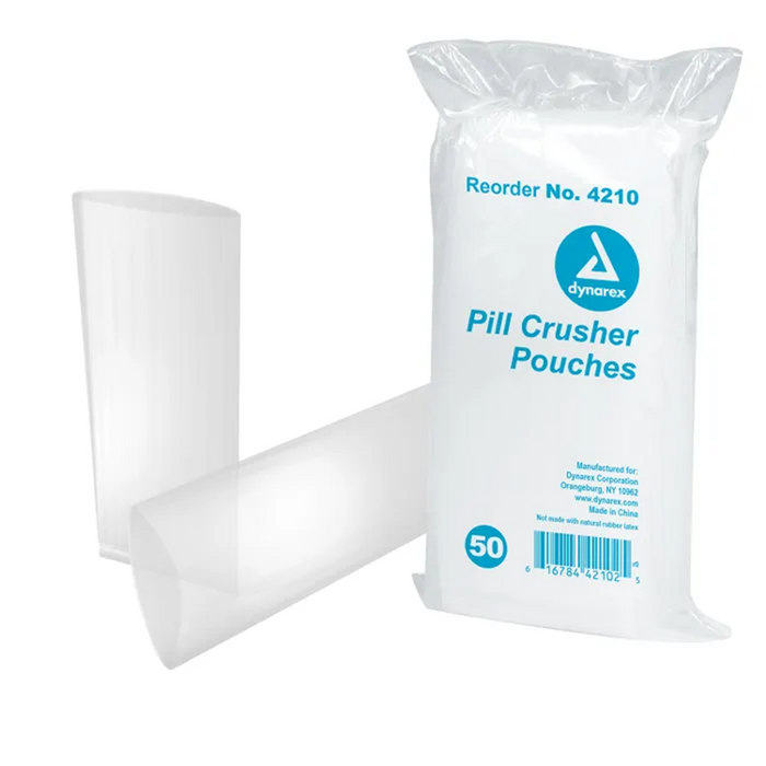 Pill crusher clear pouch, 20 x 50 un