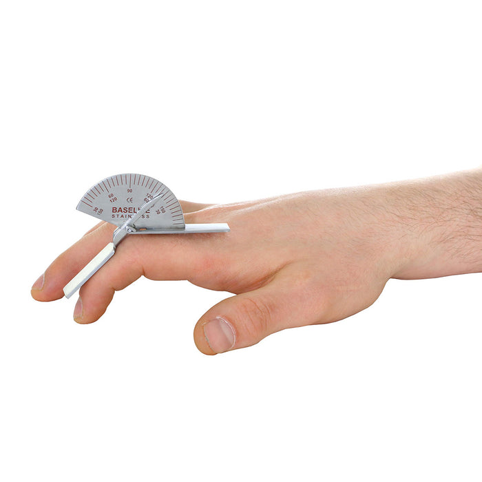 Stainless steel finger goniometer (small joint)