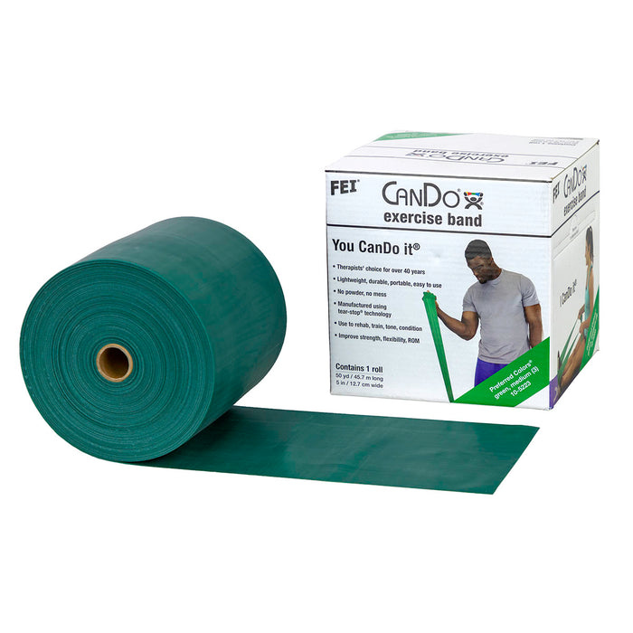 CanDo Low Powder Exercise Band Rolls