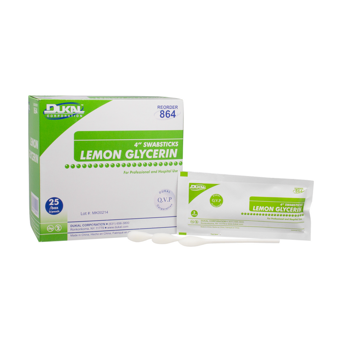 Lemon-glycerin swab stick, 25 x 3 un