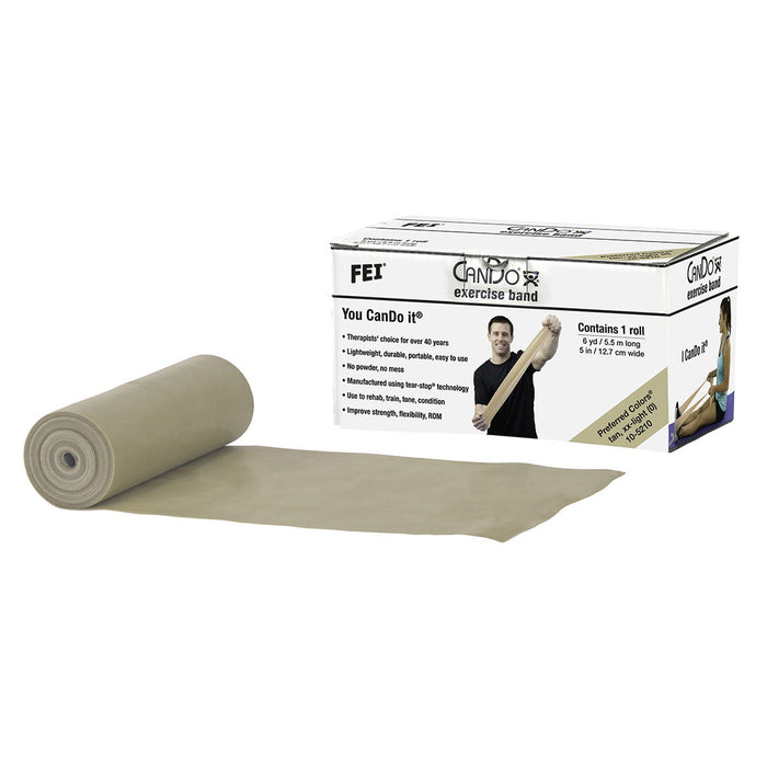 CanDo Low Powder Exercise Band Rolls