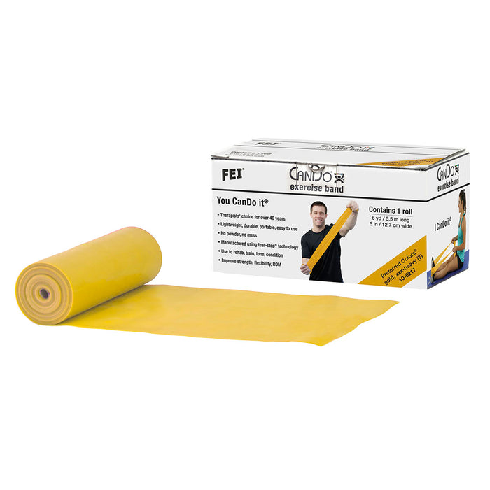 CanDo Low Powder Exercise Band Rolls