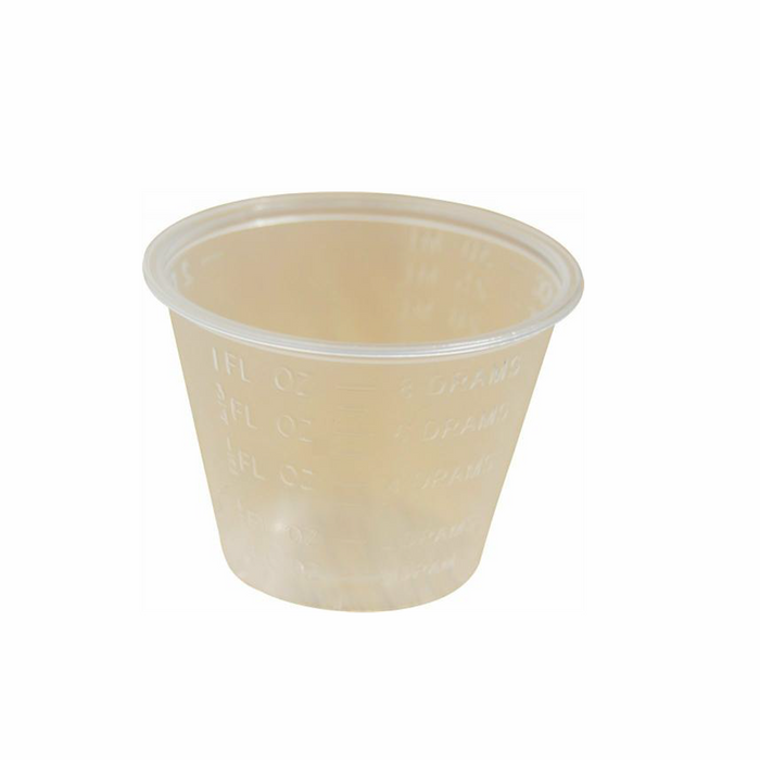 Graduated Poly medicine cups 30ml (1oz), 100 un