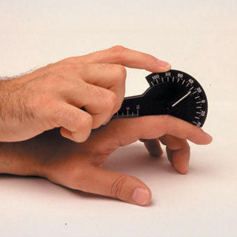 Plastic finger goniometer