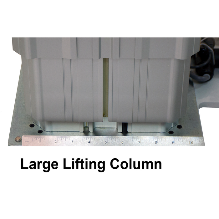 Table d'imagerie 4 mouvements CFPM400 a/têtière intégrée, Manette, Roues de 4" (10 cm), Gris étain