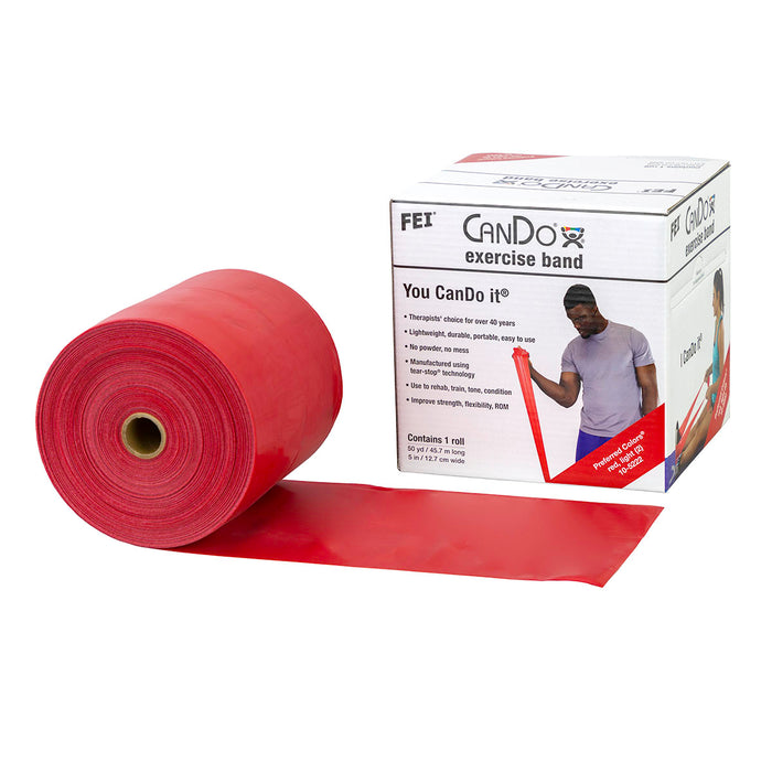 CanDo Low Powder Exercise Band Rolls