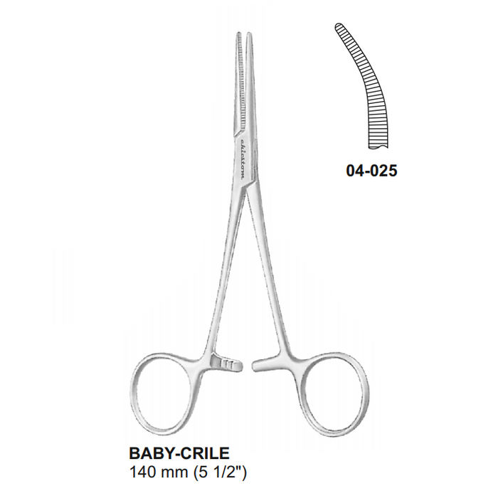 Baby-Crile hemostatic forceps