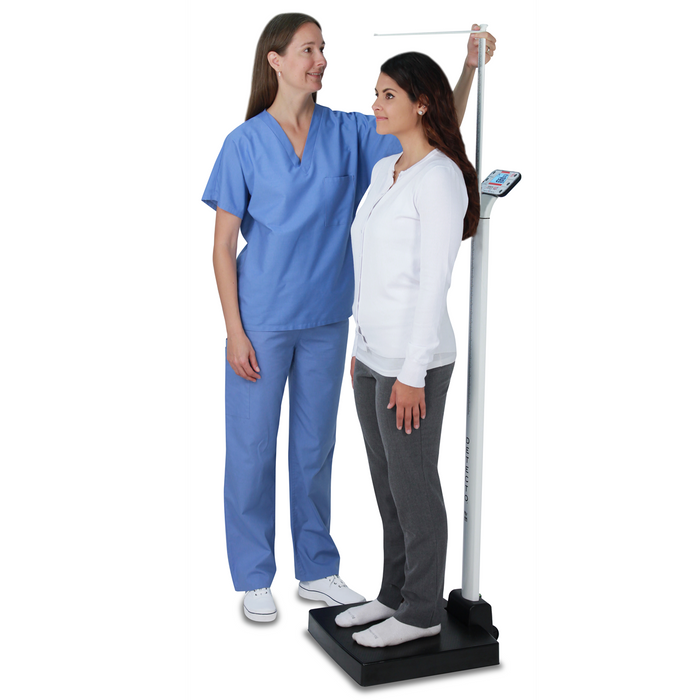 Detecto digital medical scale 600lbs x 0.2lb w/height rod