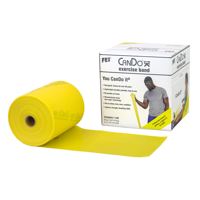 CanDo Low Powder Exercise Band Rolls