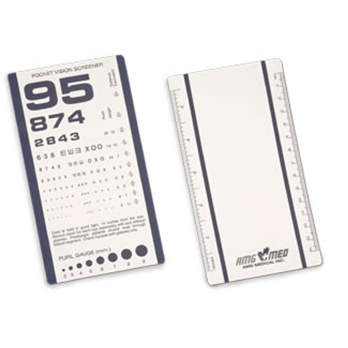 Eye test pocket chart 14in.