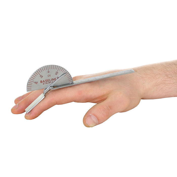 Stainless steel finger goniometer (small joint)