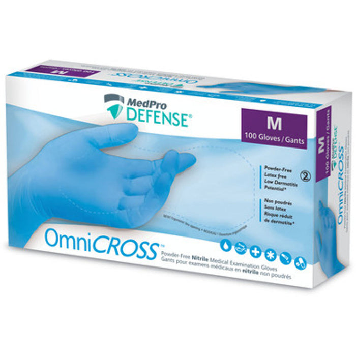 Gants de nitrile bleu OmniCross