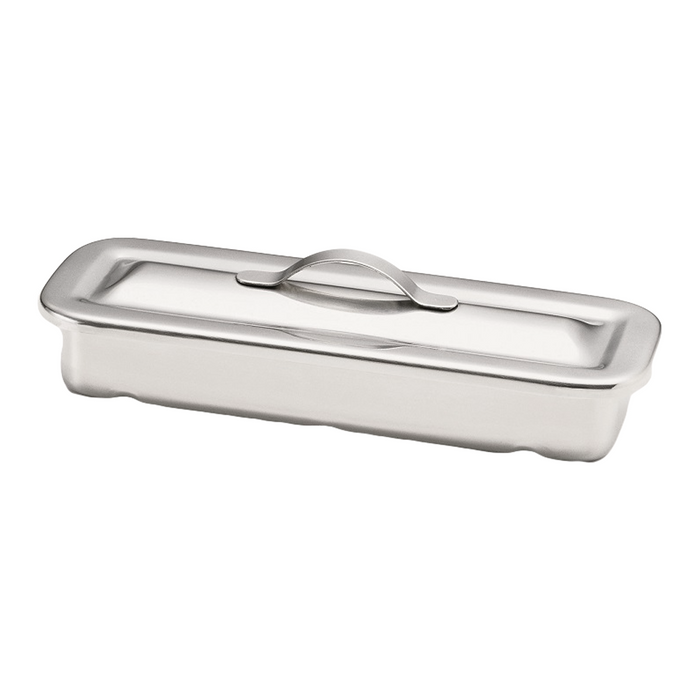 Stainless steel instrument tray 8.5" x 3" x 1.5"