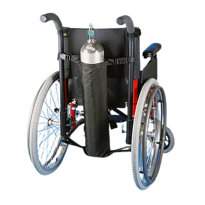 Oxygen tank holder - Wheelchair mount