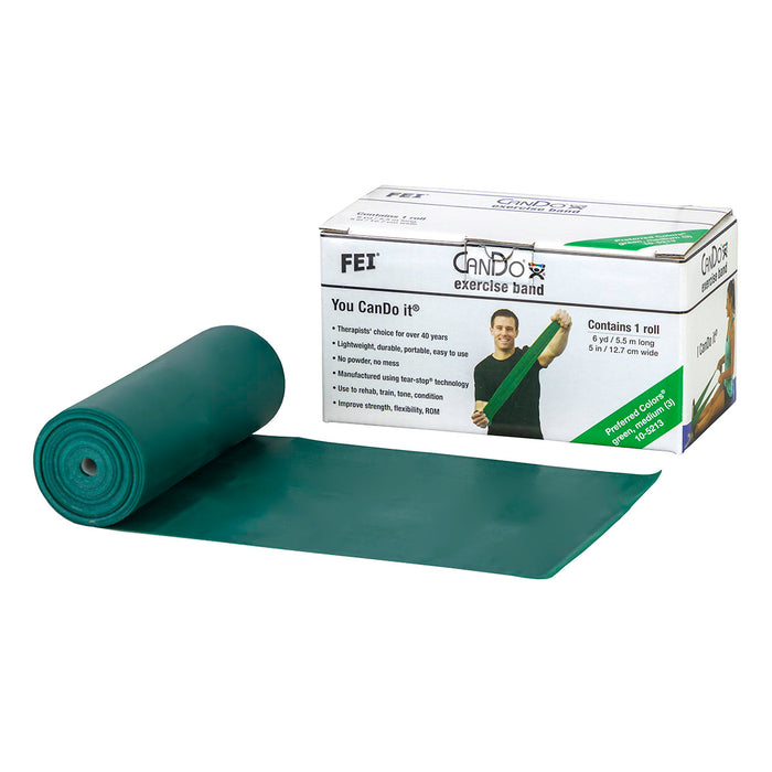 CanDo Low Powder Exercise Band Rolls