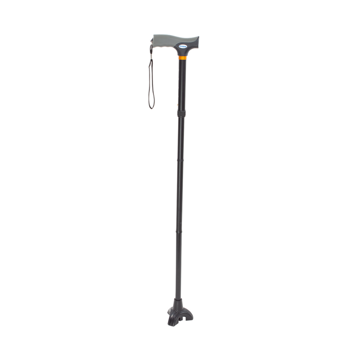 Dynarex adjustable height tripod cane with rubber tips