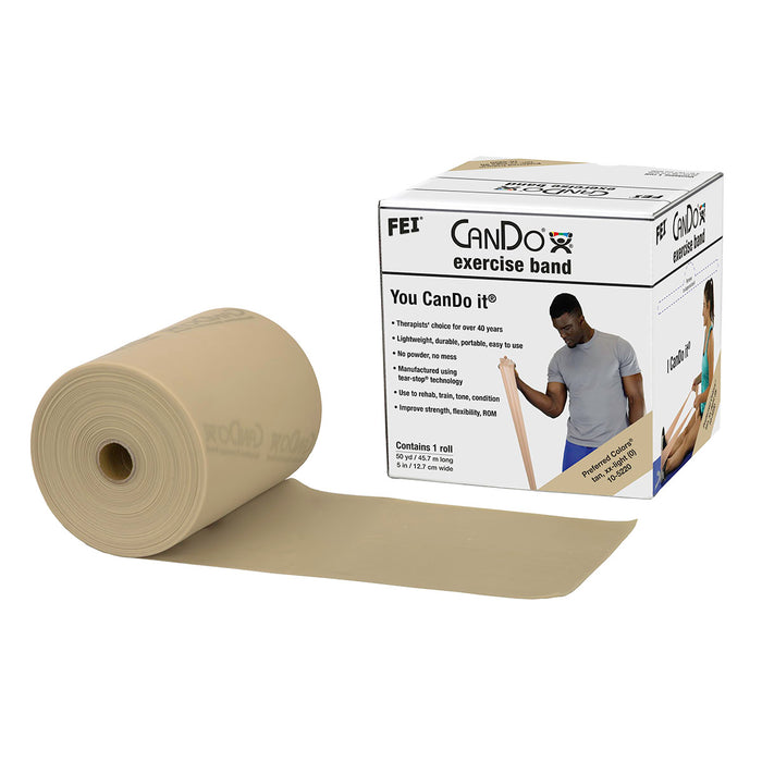 CanDo Low Powder Exercise Band Rolls