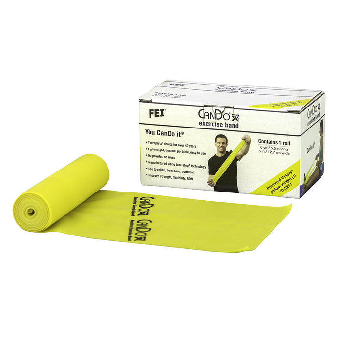 CanDo Low Powder Exercise Band Rolls