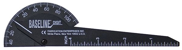 Plastic finger goniometer