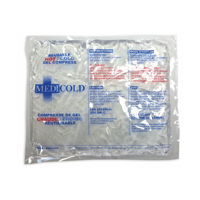 Medicold hot/cold reusable compress, 10" x 12", 12 un