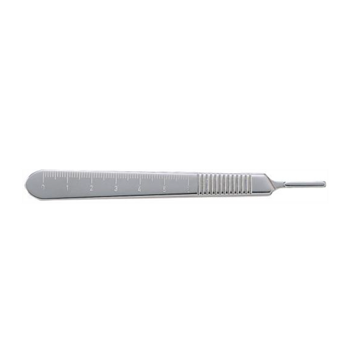 Miltex polished stainless steel graduated scalpel handle  # 3