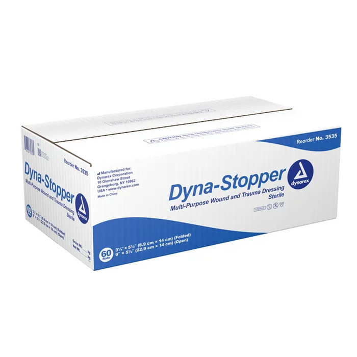 Dyna-Stopper trauma dressing 3.5" x 5.5" ST, 60 un