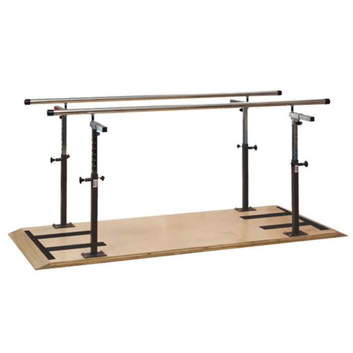 Adjustable parallel bar w/platform mount 7'