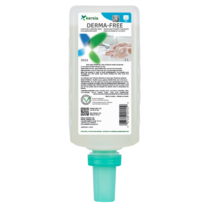 Antimicrobial foaming Derma-Free