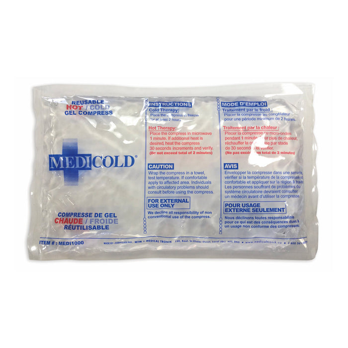 Medicold hot/cold reusable compress, 6" x 10", 24 un