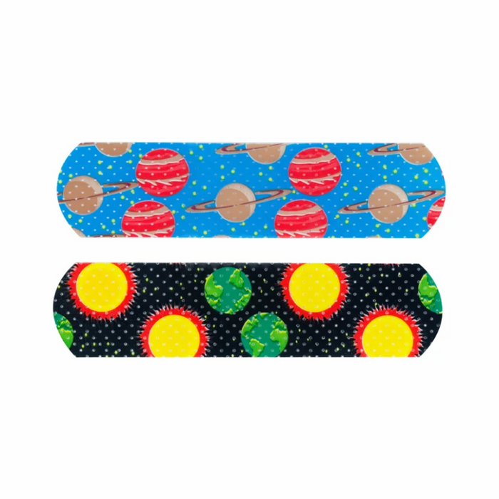 Planet & stars adhesive bandages 5/8"x2-1/4" ST, 12 x 100 un