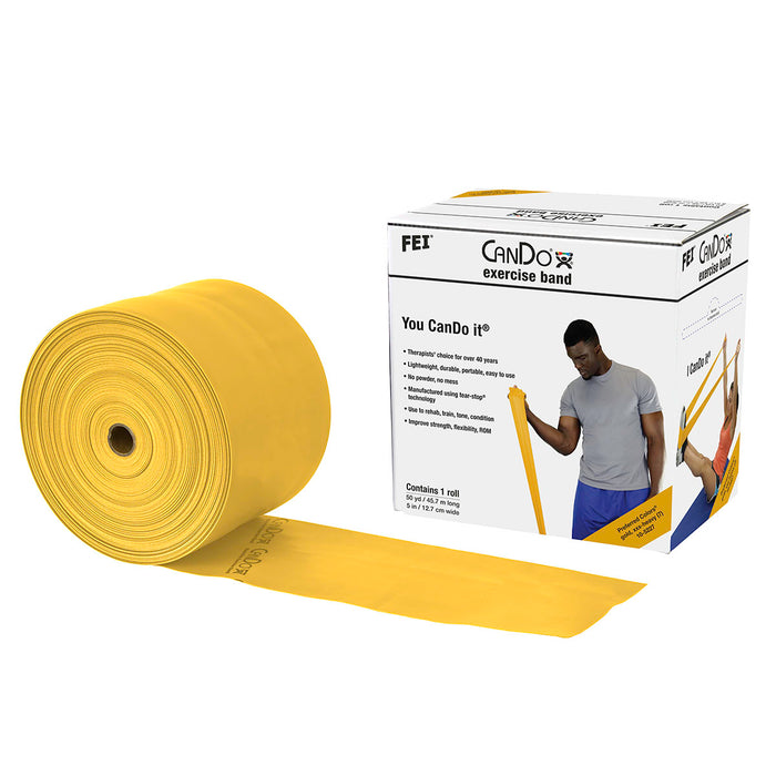 CanDo Low Powder Exercise Band Rolls