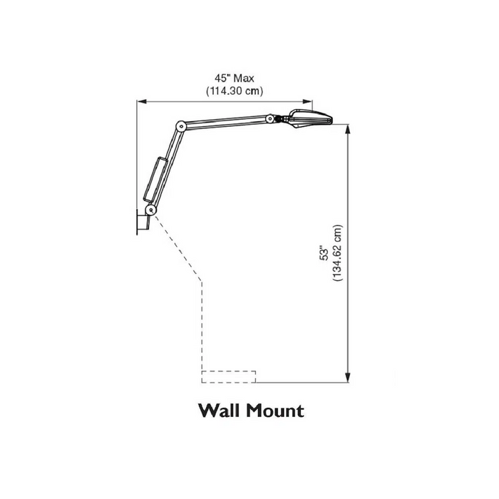 Nova wall mount exam light LED 120v