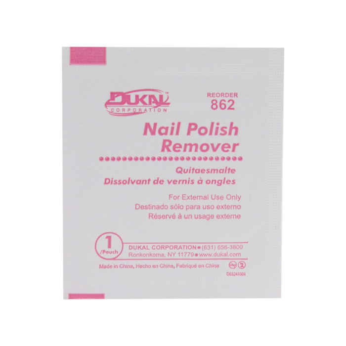 Nail polish remover pads without/acetone, 100 un