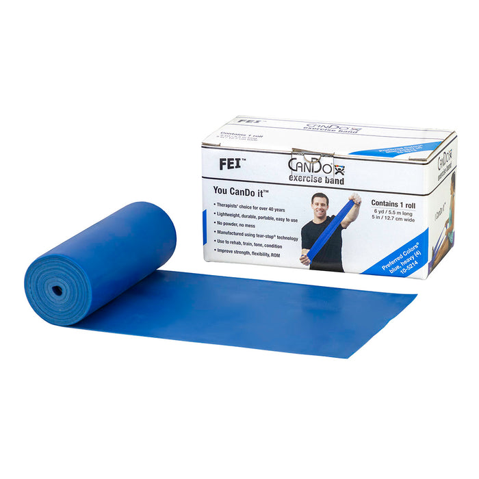 CanDo Low Powder Exercise Band Rolls