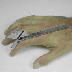 Stainless steel finger goniometer (small joint)