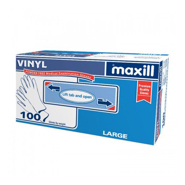 Gants d'examen en vinyle Maxill